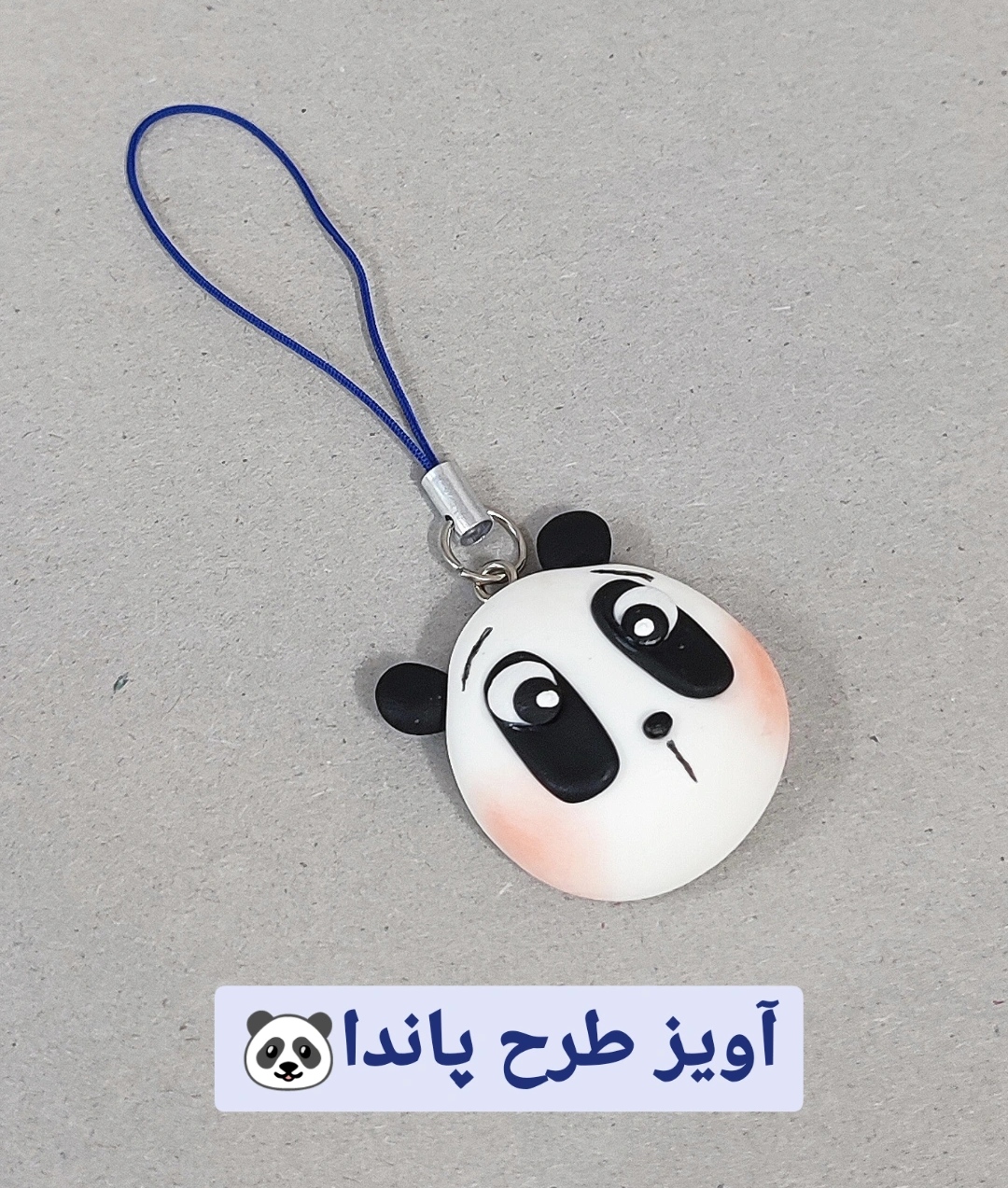 آویز دستساز فلش و گوشی نشکن طرح پاندا