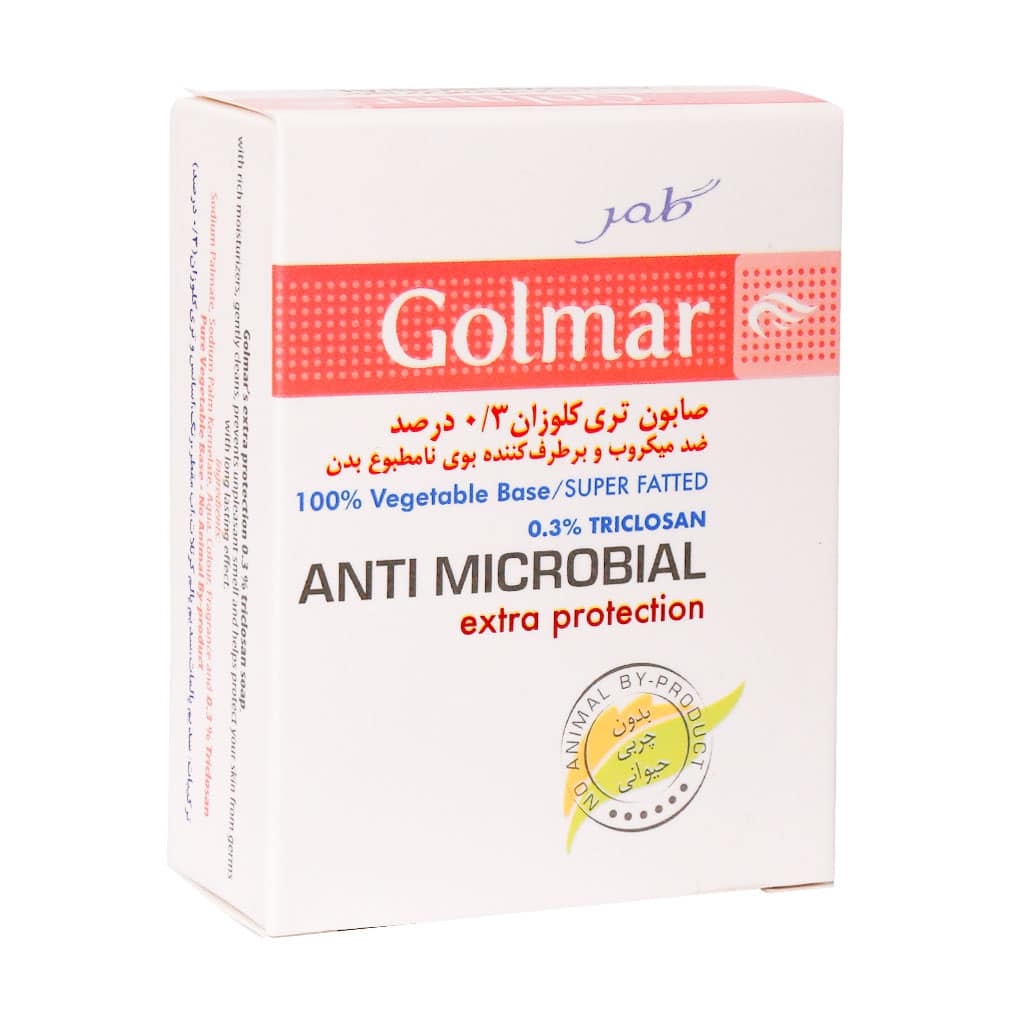 صابون آنتیباکتریال تریکلوزان گلمر مناسب صورت و بدن