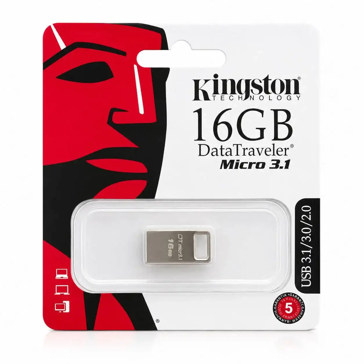 فلش مموری کینگستون مدل DataTraveler Micro 3.1 ظرفیت 16 گیگابایت USB 3.1