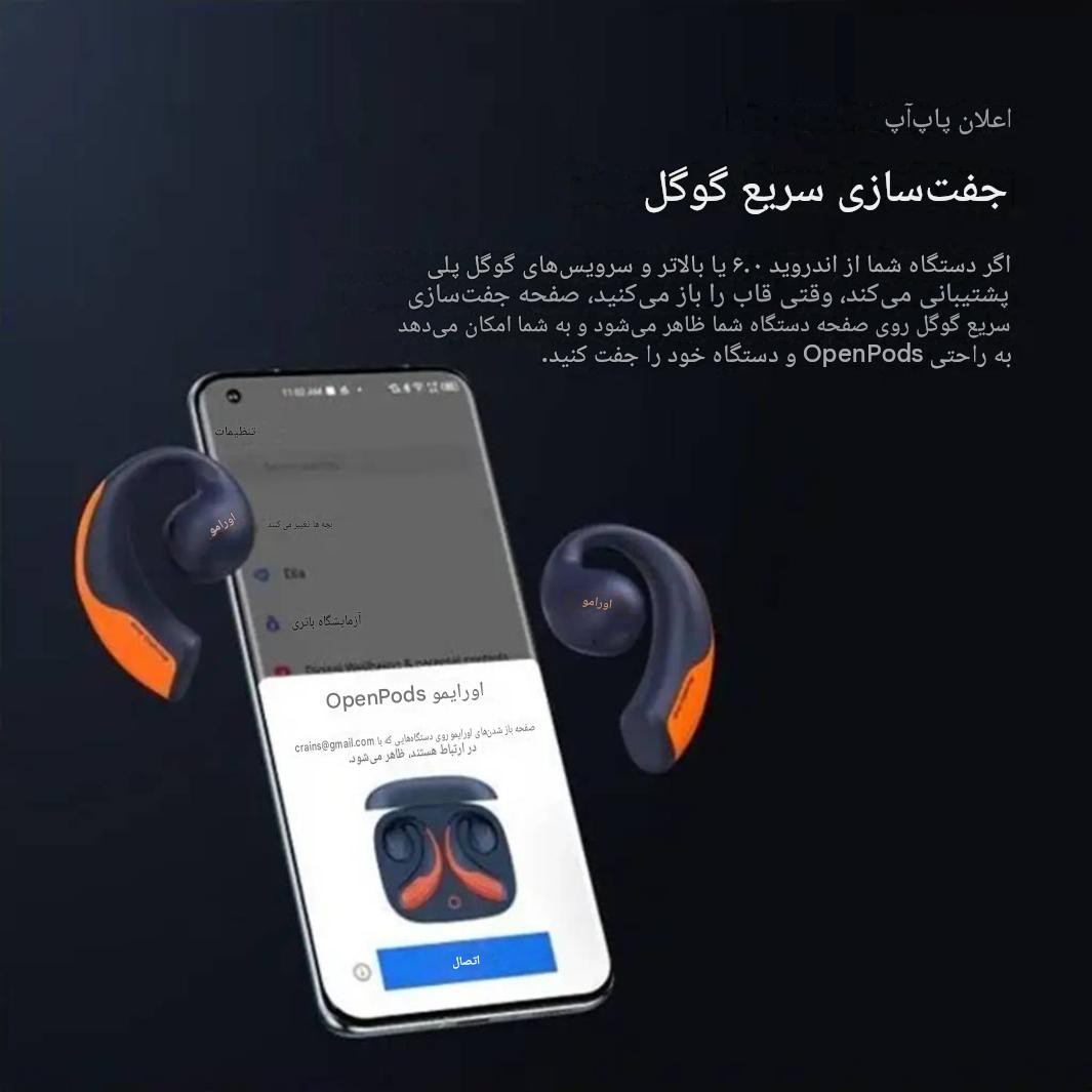 هندزفری اورایمو القائی مدل OPN50D Oraimo OpenPods