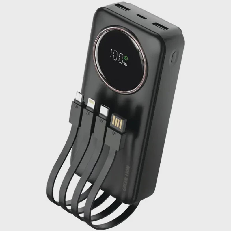 پاور بانک فست شارژ گرین لاین Power Pulse PD QC3.0 22.5W ظرفیت 20000 میلی آمپر ساعت