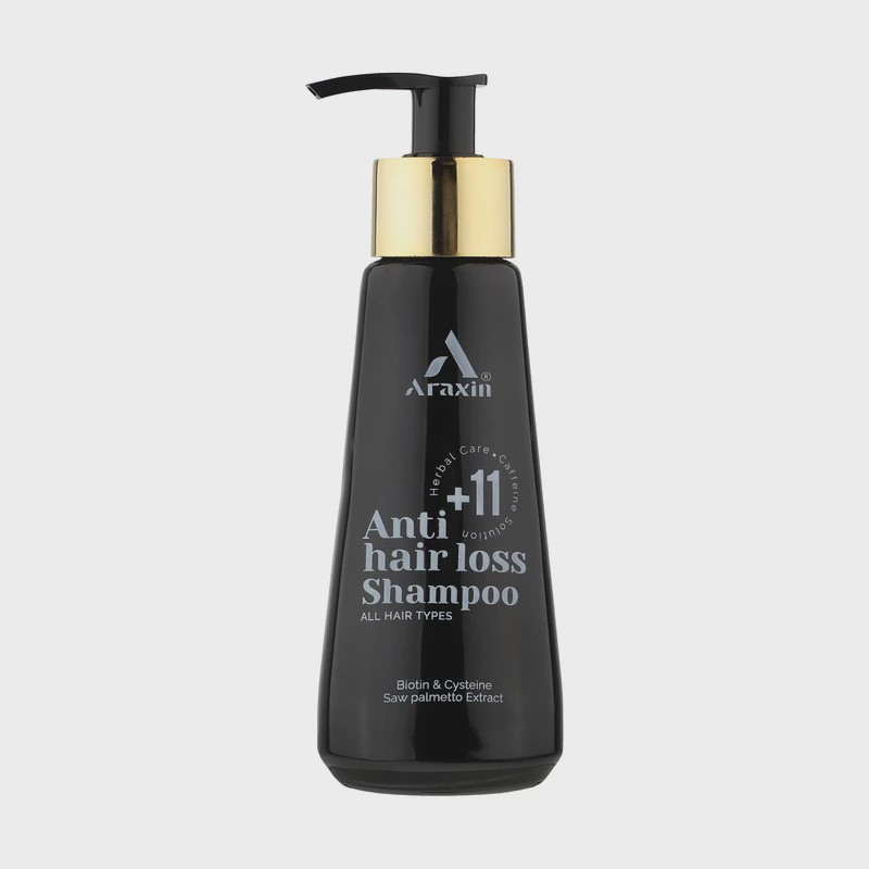 شامپو گیاهی ضد ریزش و تقویت کننده مو آراکسین Herbal Anti Hair Loss Shampoo Araxin