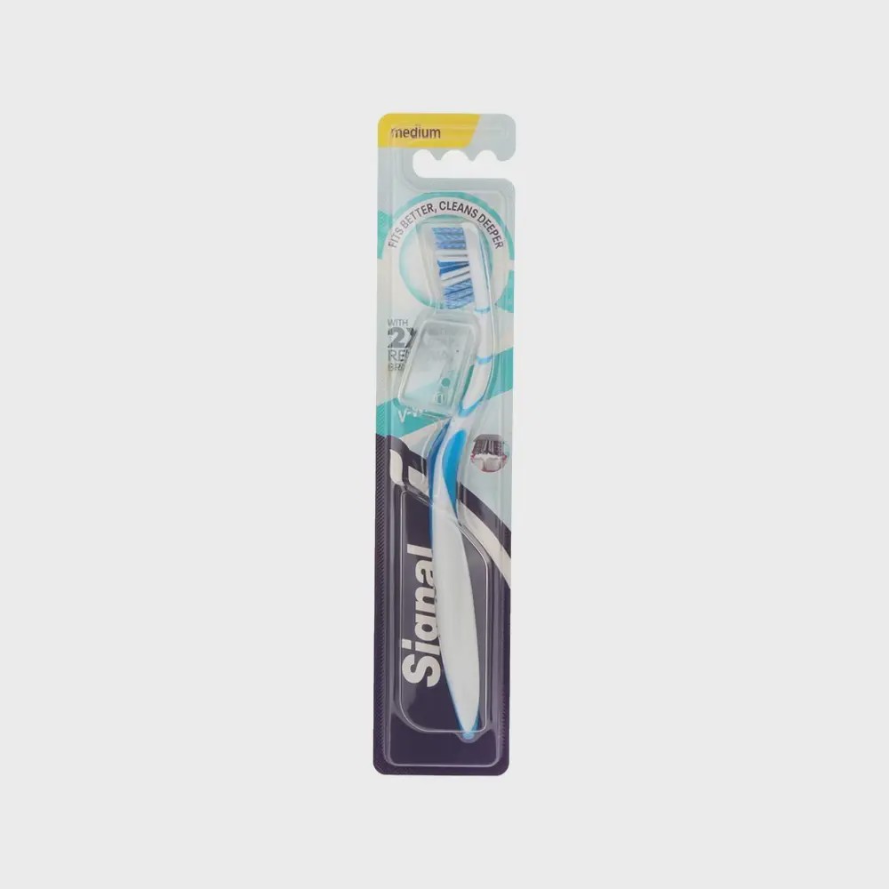 مسواک سفید کننده مدل V-White با برس متوسط سیگنال Toothbrush White Model V-White Medium