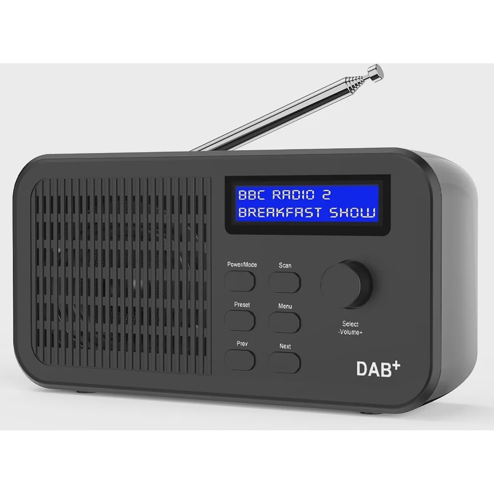 رادیو دیجیتال DAB و FM اسپیکر داخلی و باتری 2500mAh