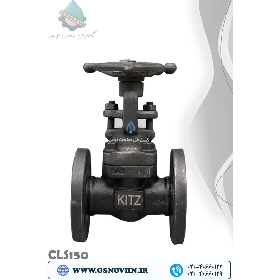 شیرفلکه کشویی فولادی فورج کلاس 150 فلنجی ASTM A105