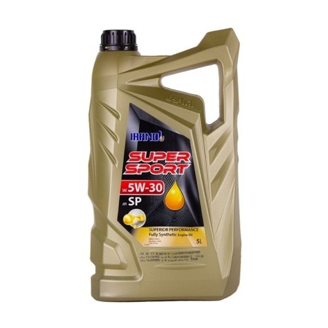 روغن موتور ایرانول سوپر اسپرت 5 لیتری 5W30 SP