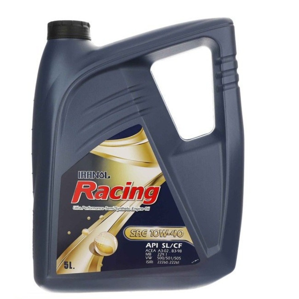 روغن موتور خودرو ایرانول مدل Racing 10W40 حجم 5 لیتر