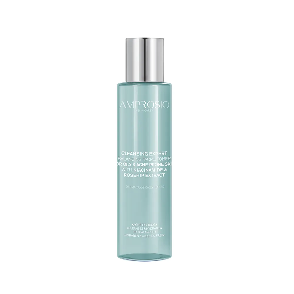 تونر متعادل کننده پوستهای چرب و مستعد آکنه آمپرسیو |AMPROSIO CLEANSING EXPERT Balancing Facial TONER for Acne-Prone Skin