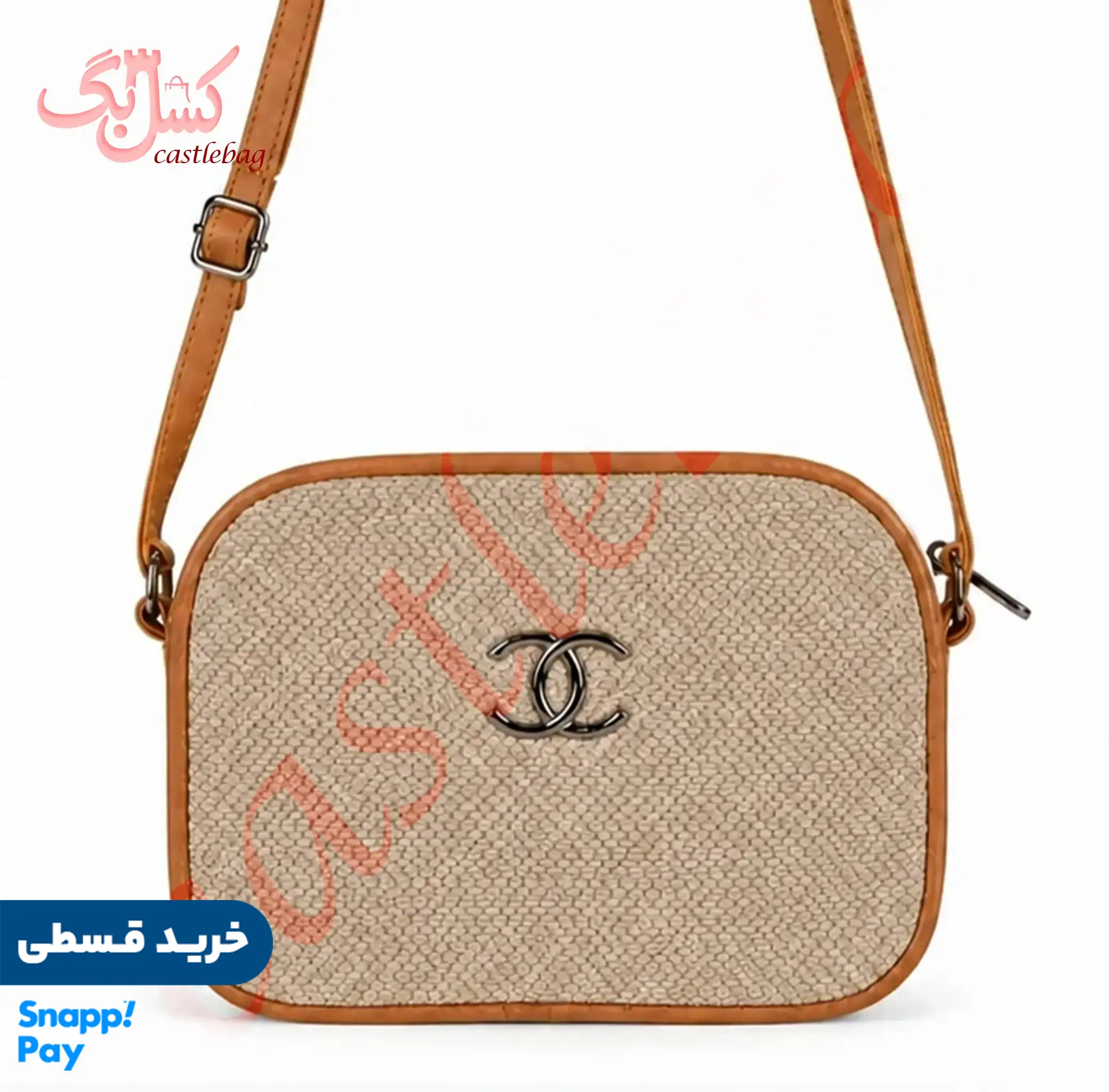 کیف کنفی زنانه تک زیپ کد 000019