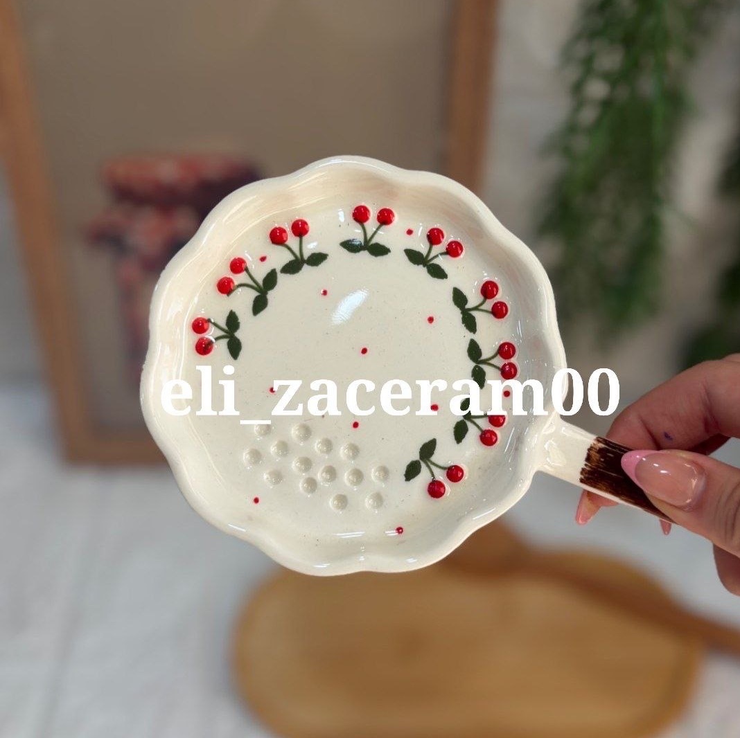 جاقاشقی کنار گاز سرامیکی طرح آلبالو برجسته