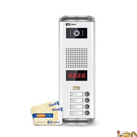 پنل آیفون تصویری 4 واحدی تکنما کارتی