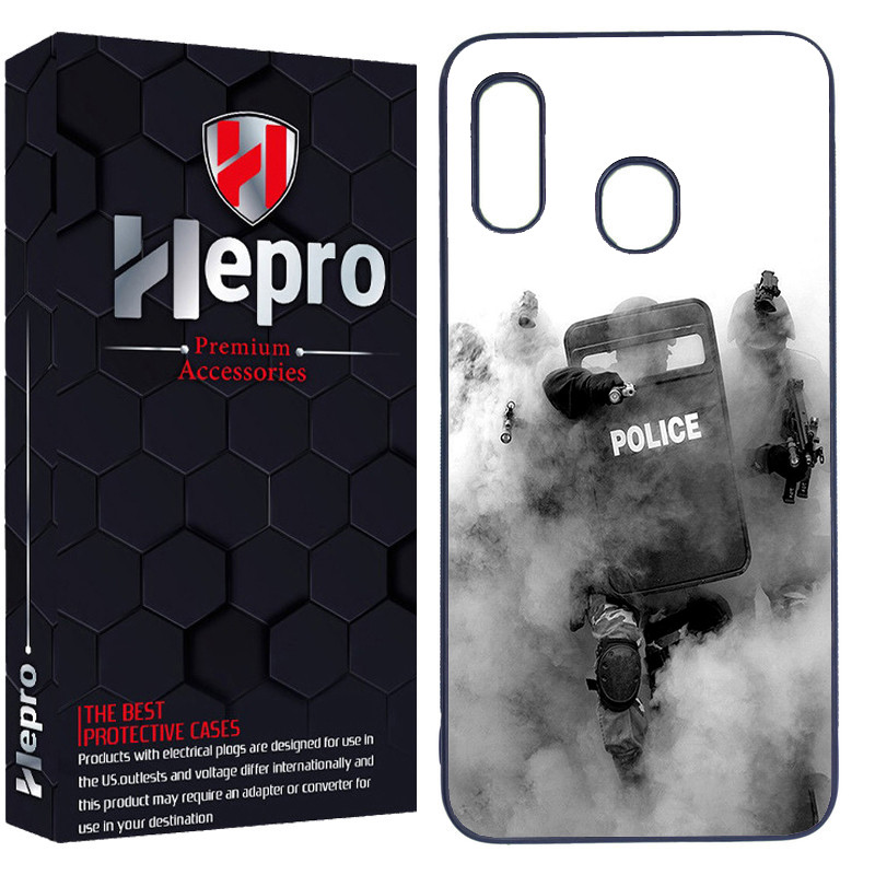 کاور هپرو طرح police کد Dimo-136 مناسب برای گوشی موبایل سامسونگ Galaxy A20A30