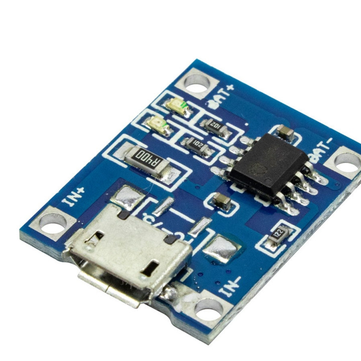 ماژول شارژر باتری لیتیومی TP4056 با ورودی MicroUSB