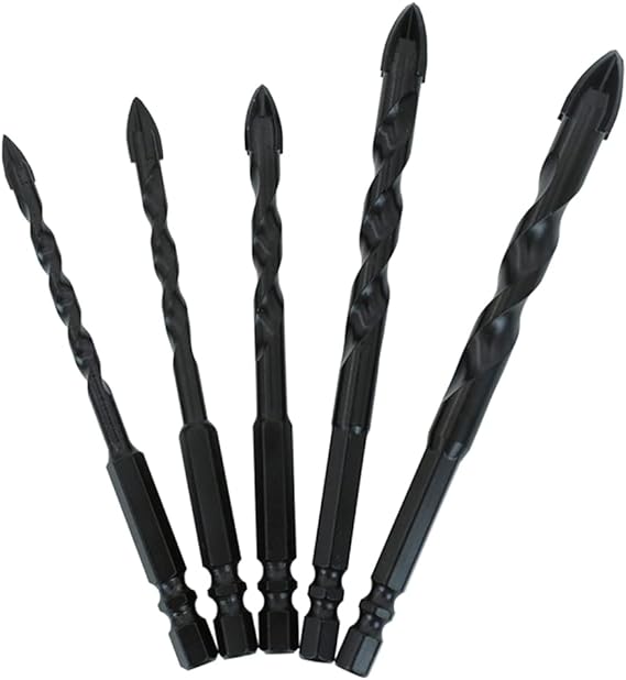 مته نیزه ای مارپیچ مجموعه 5 عددی shga