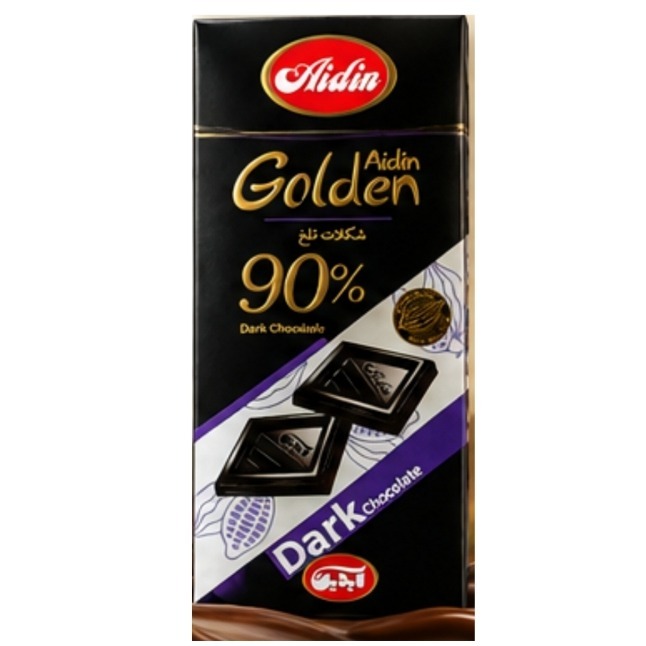 شکلات تلخ 90 درصد آیدین، 100 گرم