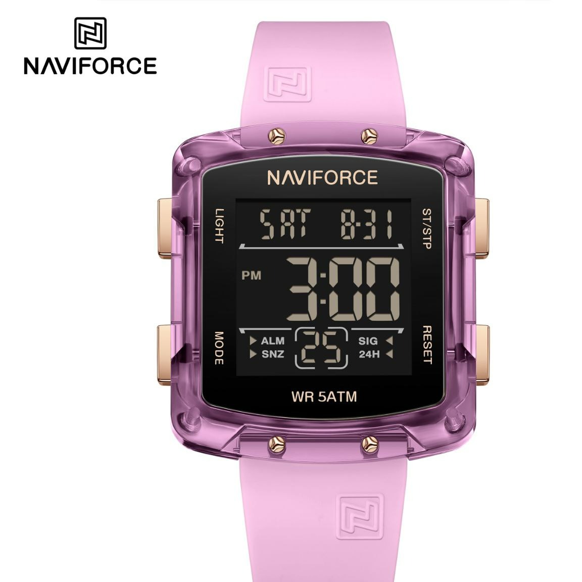 ساعت مچی زنانه نیوی فورس مدل NAVIFORCE 7121 بنفش 