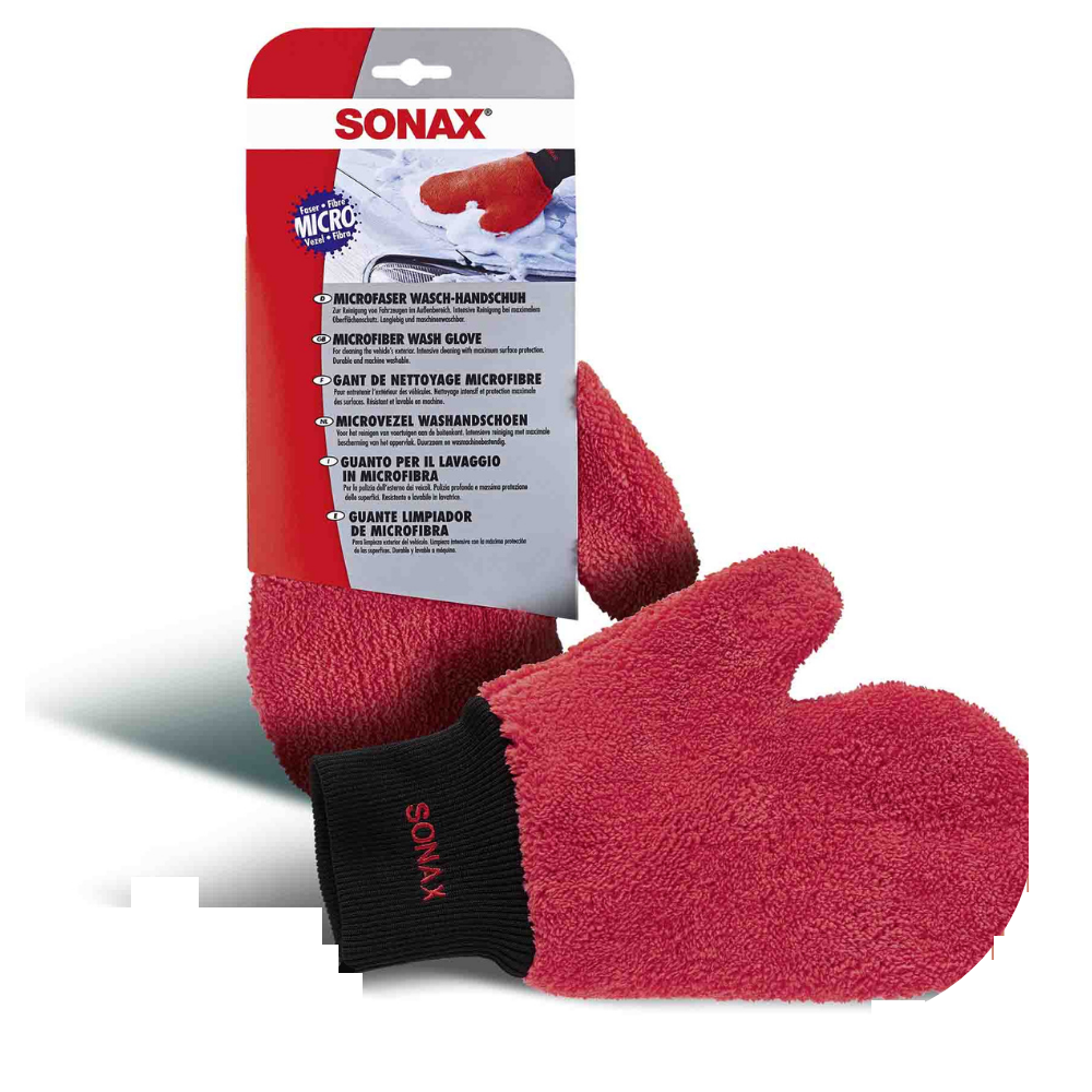 دستکش شستشوی میکروفایبر سوناکس SONAX | شستشوی ایمن و بدون خط و خش بدنه
