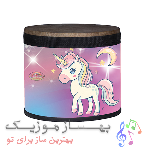 طبلک کودک طرح اسب تک شاخ (طبلک شادی)