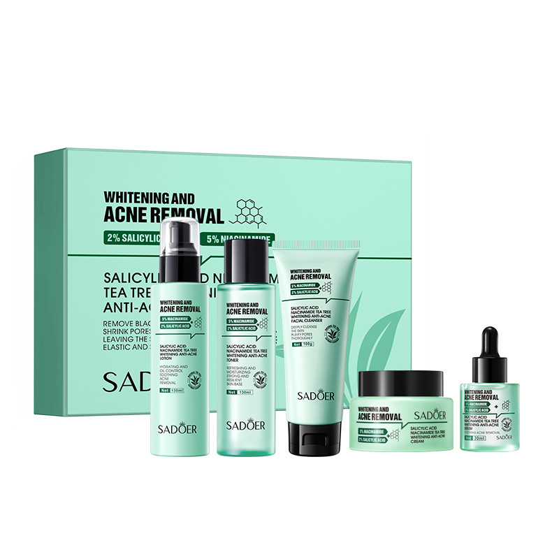 پک مراقبت پوست سادور مدل Salicylic Acid Niacinamide بسته 5 عددی