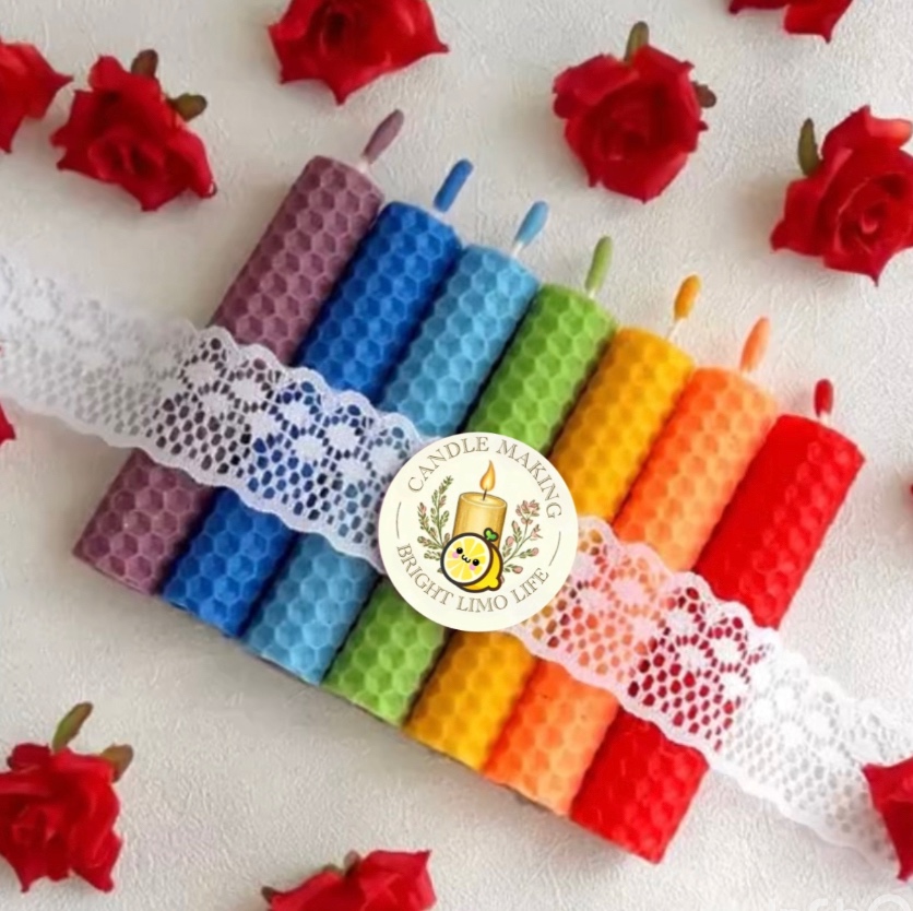 شمع موم عسلی 7چاکرا