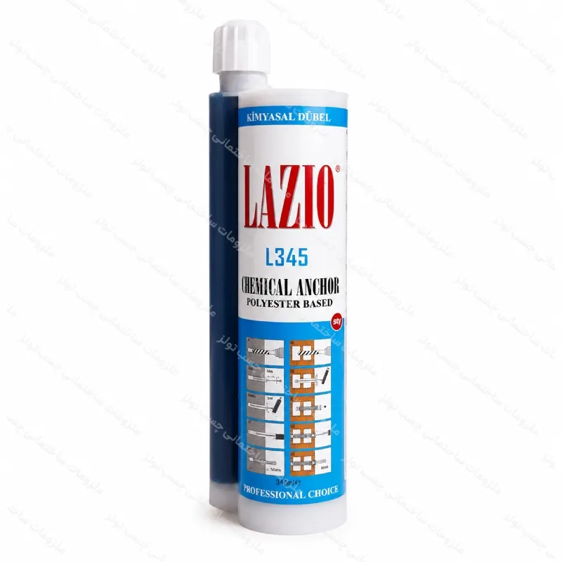 چسب کاشت میلگرد لازیو ترک مدل L345 حجم 345 میلی لیتر کد CH127