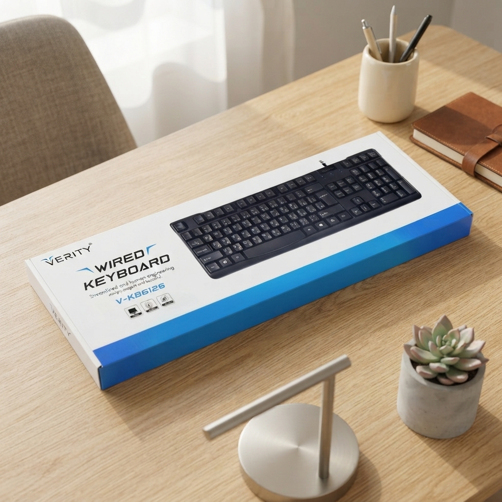 کیبورد با سیم وریتی مدل V-KB6126