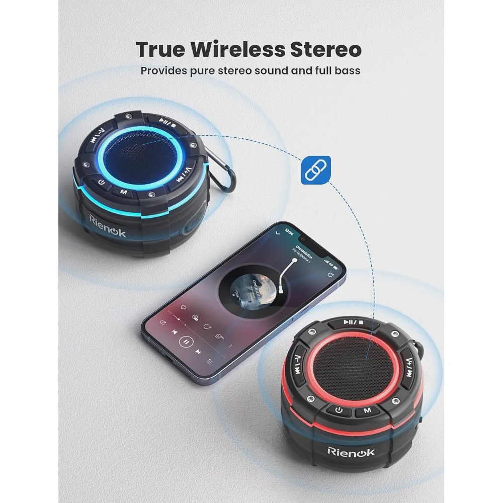 اسپیکر بلوتوثی ضد آب RIENOK S8