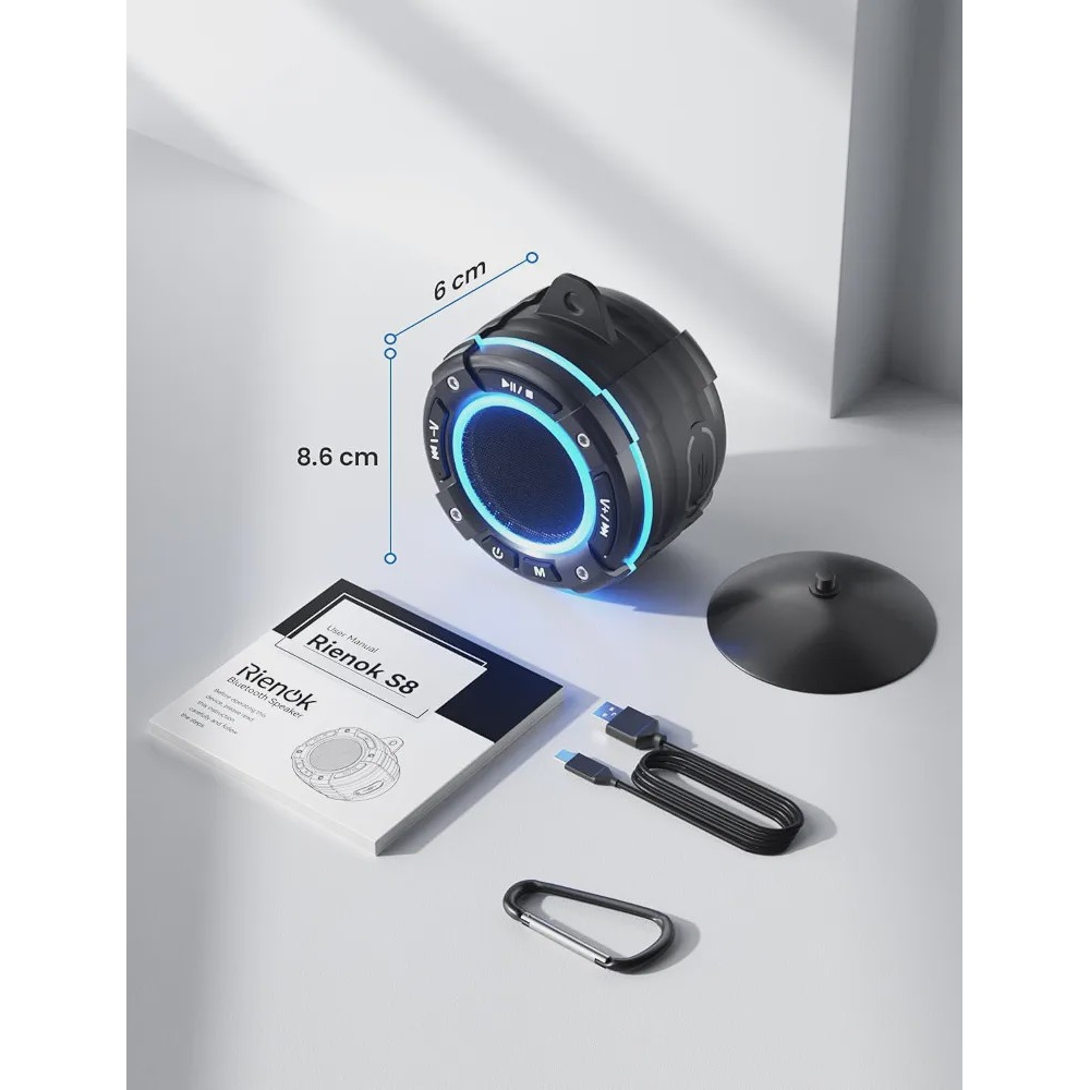 اسپیکر بلوتوثی ضد آب RIENOK S8