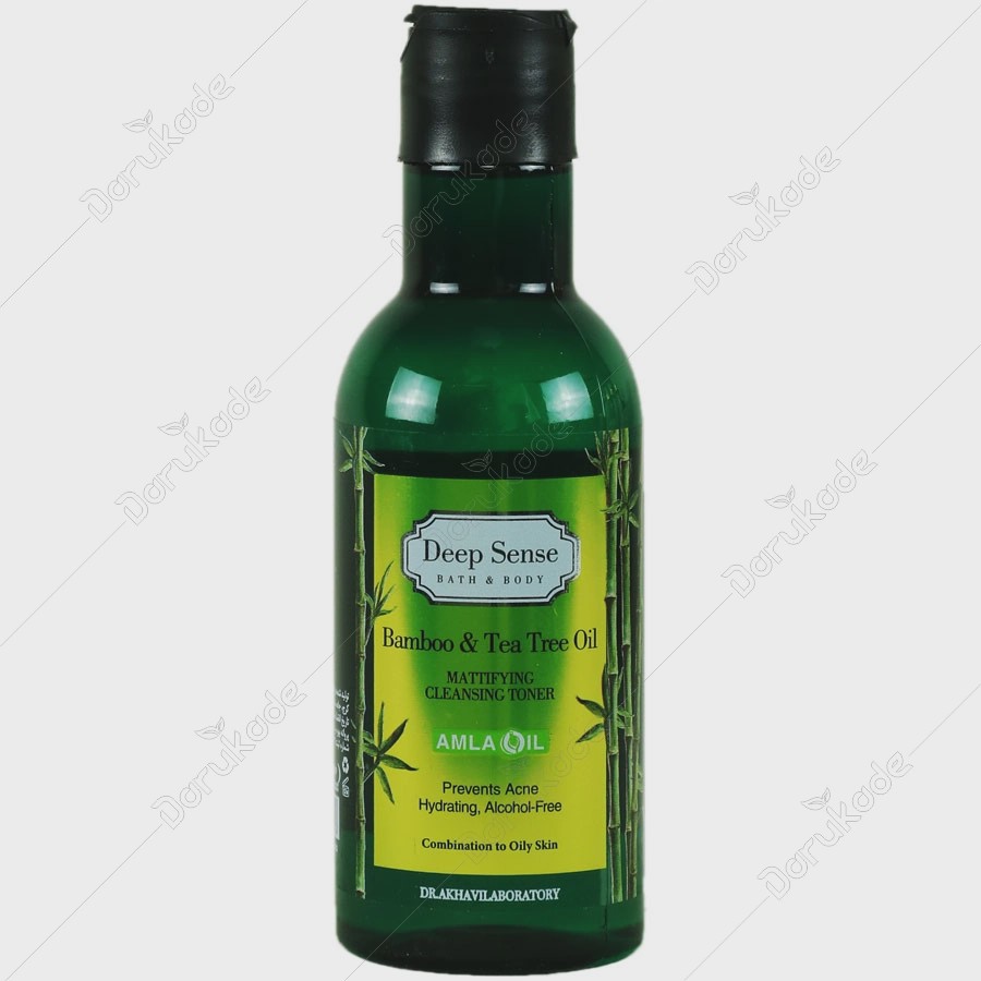 تونر پاک کننده و مرطوب کننده درخت چای و بامبو 160ml دیپ سنس