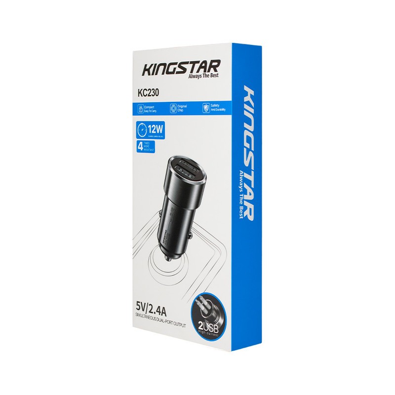 خرید شارژر فندکی کینگ استار مدل KC230 شارژر خودرو