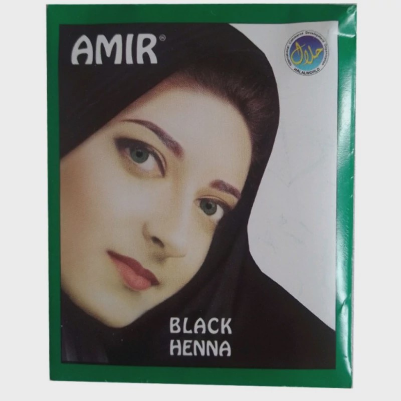 حنا هندی امیر اصلی (ایرانی)رنگ مشکی یک عددی