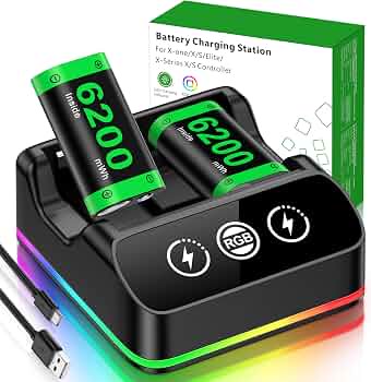 باطری و شارژر اکس باکس ظرفیت6200 مدلC200