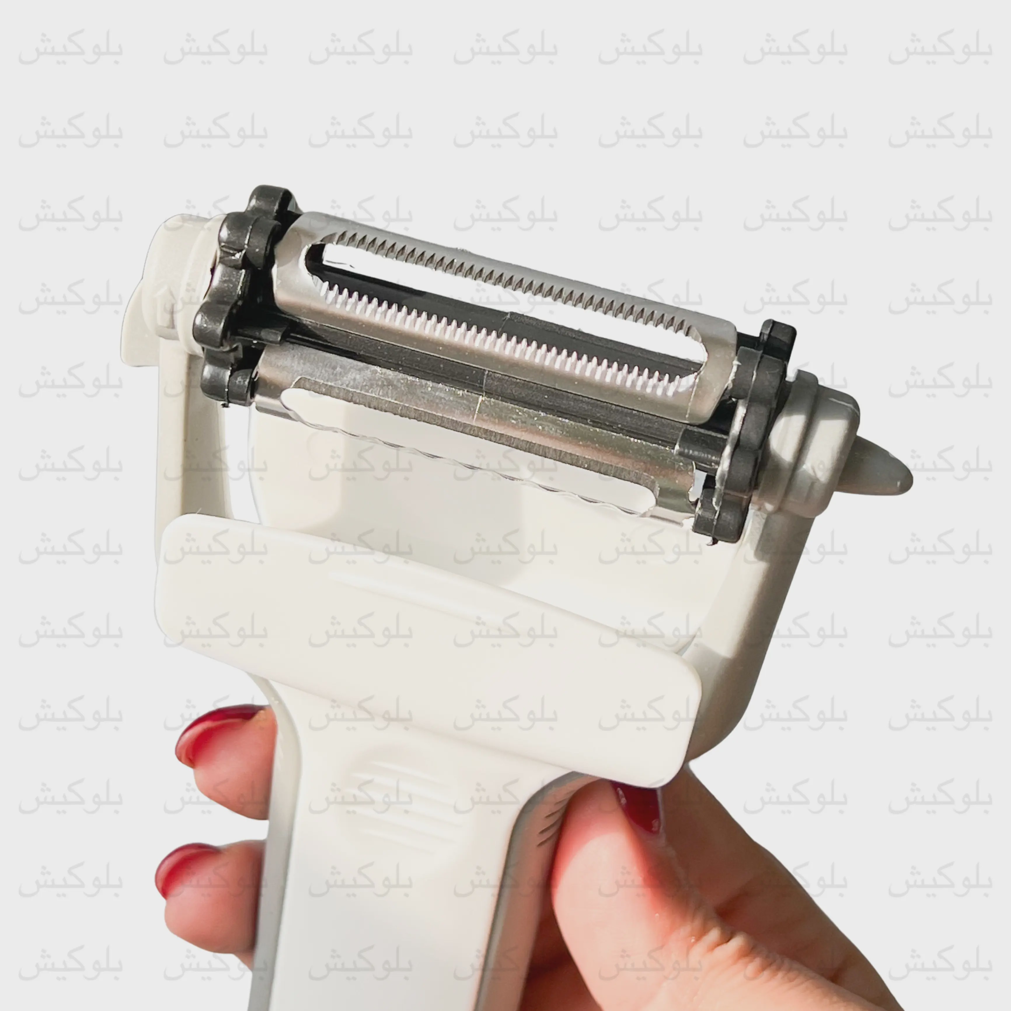 پوست گیر و رشته کن 3 کاره چرخشی Roto Peeler تیغه استیل