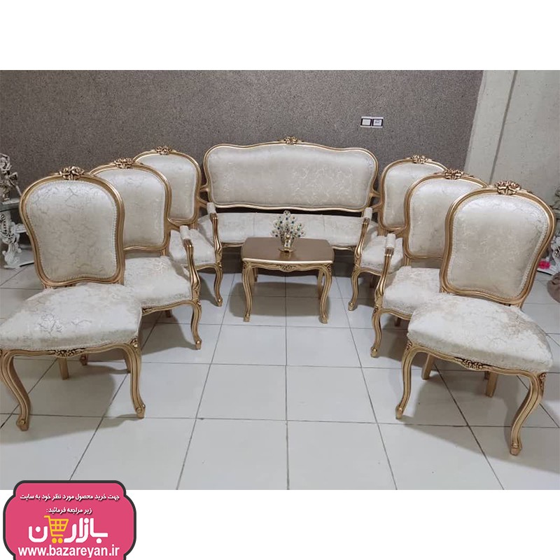 مبل کلاسیک 9 نفره جلومبلی و عسلی کد 3654