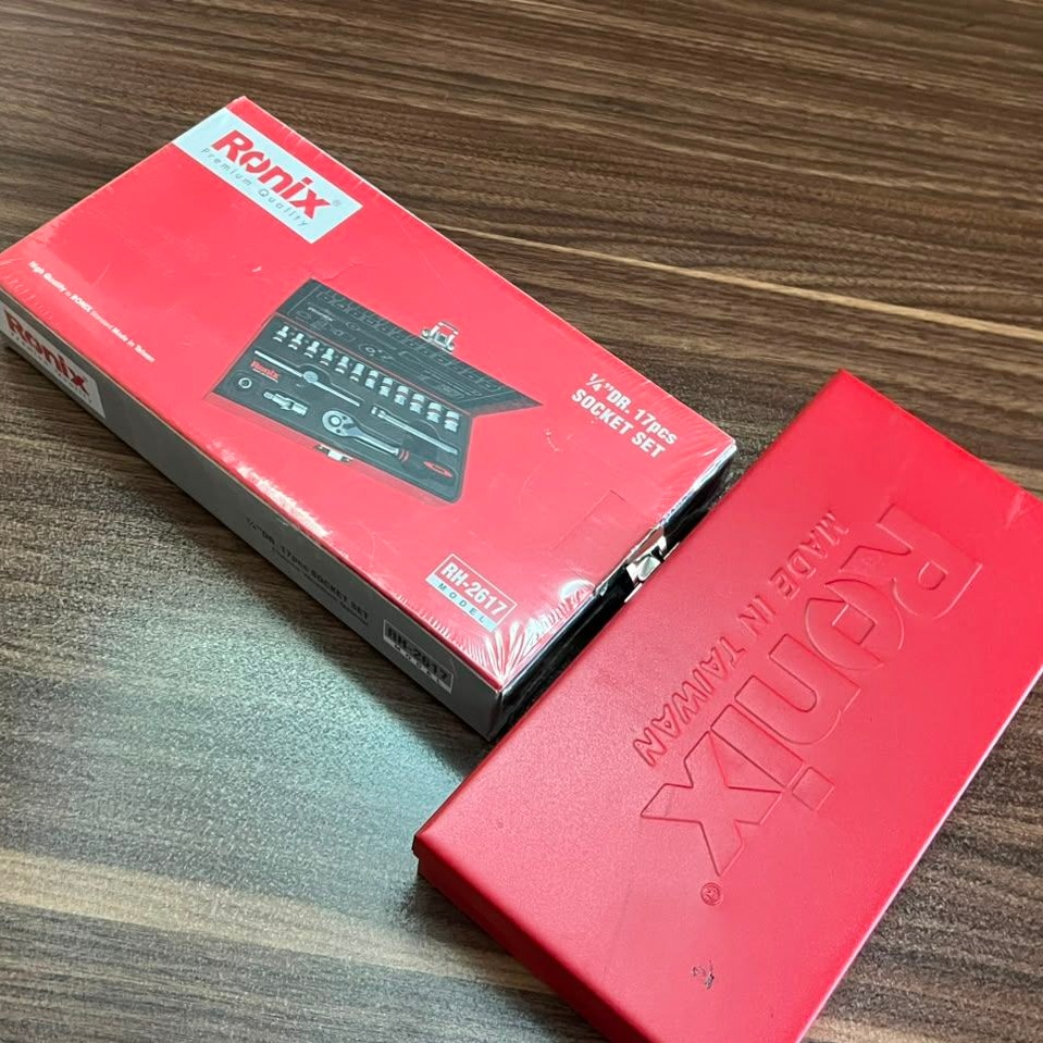 مجموعه 17 پارچه آچار بکس رونیکس اصل تایوان (Ronix RH-2617) - آکبند
