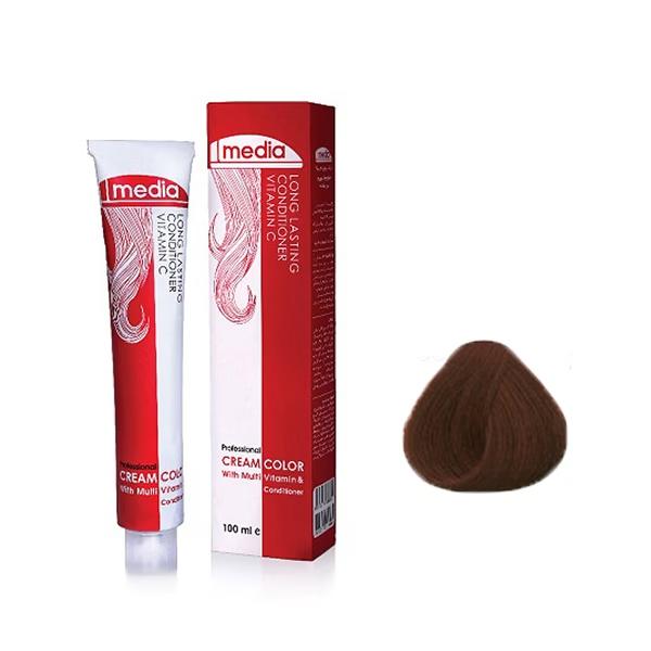 رنگ مو مدیا شماره 4.5 حجم 100 میلی لیتر میلی لیتر رنگ قهوه ای طلایی متوسط