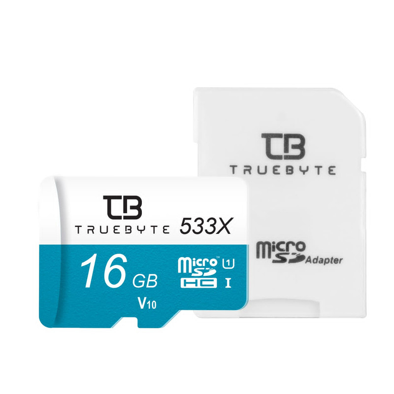 کارت حافظه Micro SD XC تروبایت مدل A2-V10-533X کلاس 10 استاندارد UHS-l U3 سرعت 85MBps ظرفیت 16 گیگابایت به همراه آداپ...