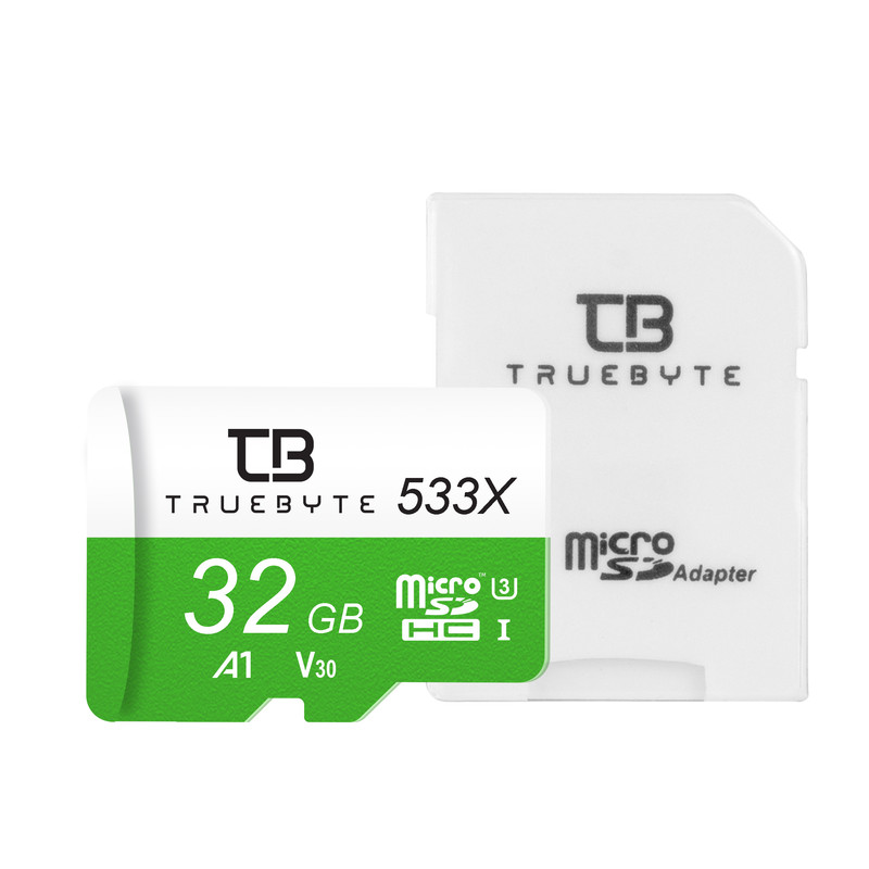 کارت حافظه microSDHC تروبایت مدل 533X-A1-V30 کلاس 10 استاندارد UHS-l U3 سرعت 80MBps ظرفیت 32 گیگابایت به همراه آداپتو...
