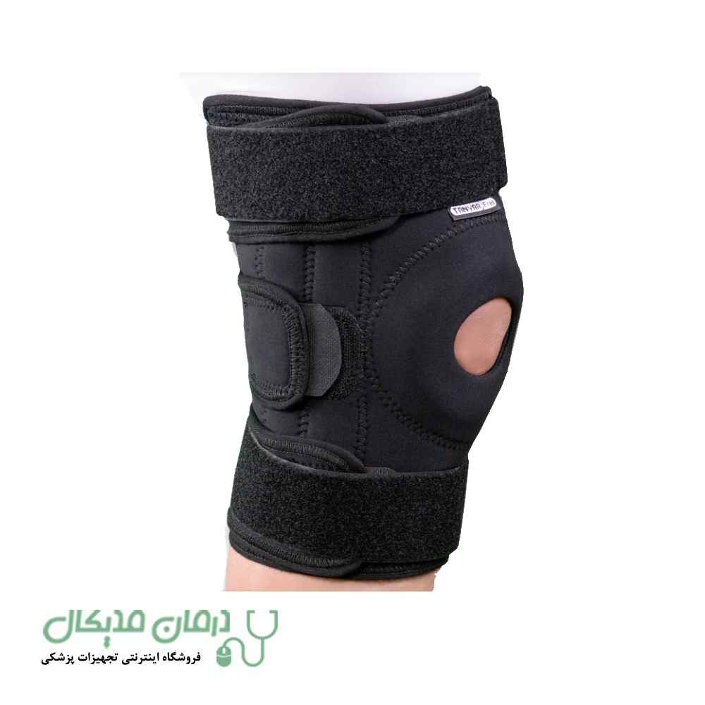 زانوبند چهار فنره قابل تنظیم نئوپرن تن یار کد 5080