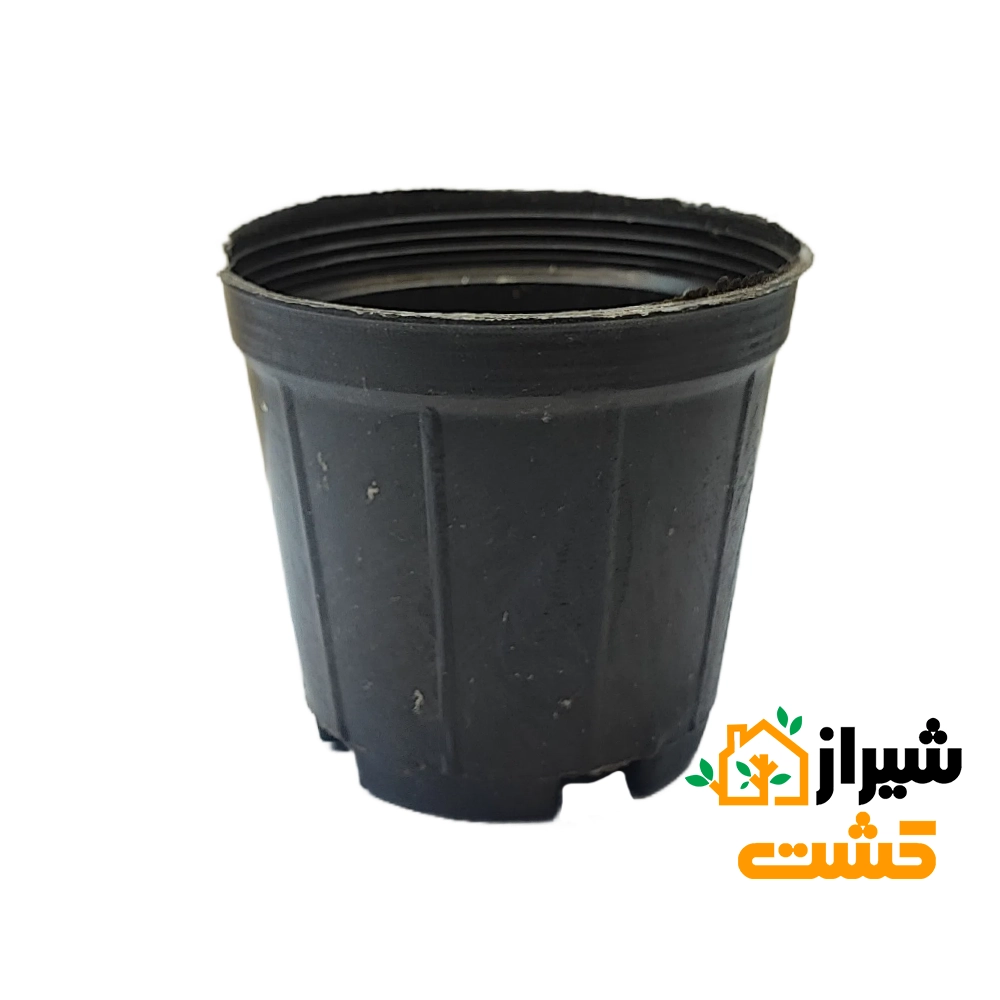 گلدان پلاستیکی (کشاورزی) سایز 12 بسته 25 عددی