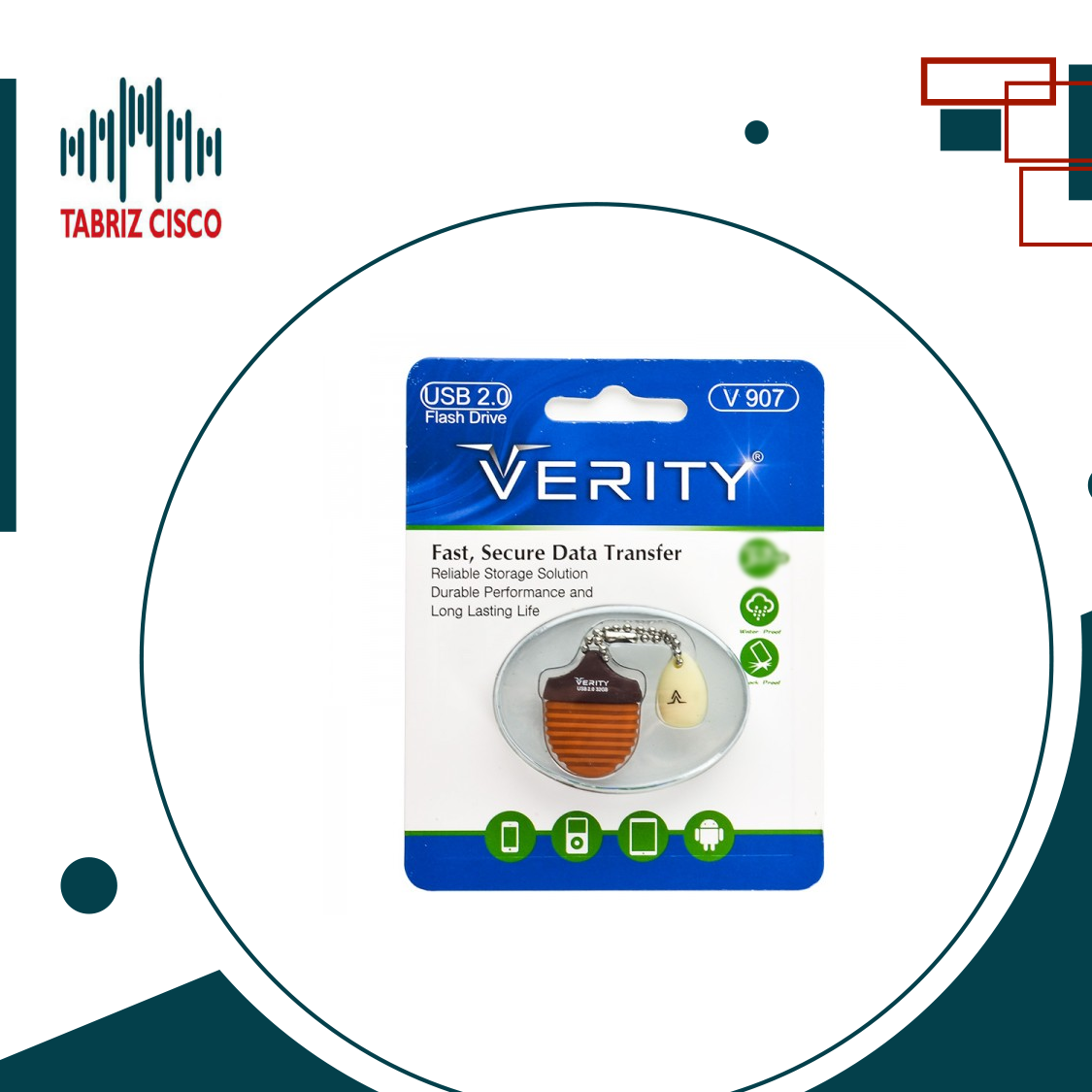 فلش وریتی (VERITY) مدل 64GB V907 USB3.0
