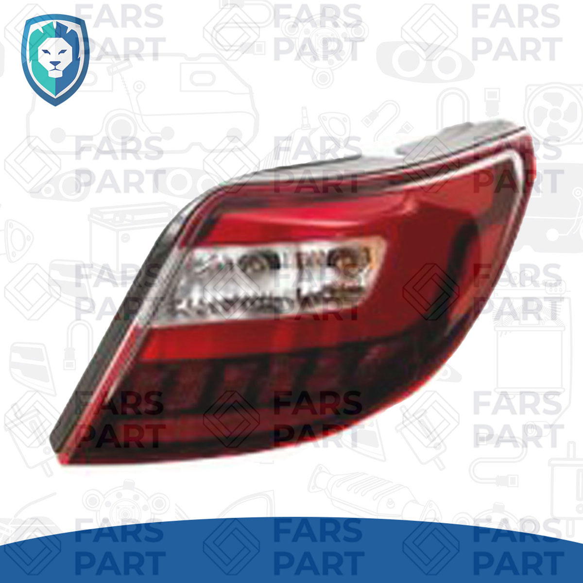 چراغ خطر دنا پلاس راست کامل ( با لامپ و LED ) مادپارت 5001701503