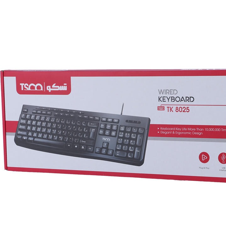 کیبورد تسکو مدل TK 8025-پس کرایه