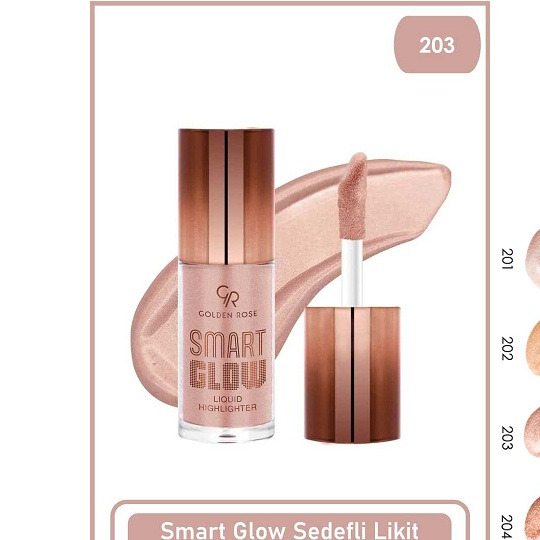 هایلایتر مایع گلدن رز Smart Glow 203 مسی حجم 6 میلیلیتر