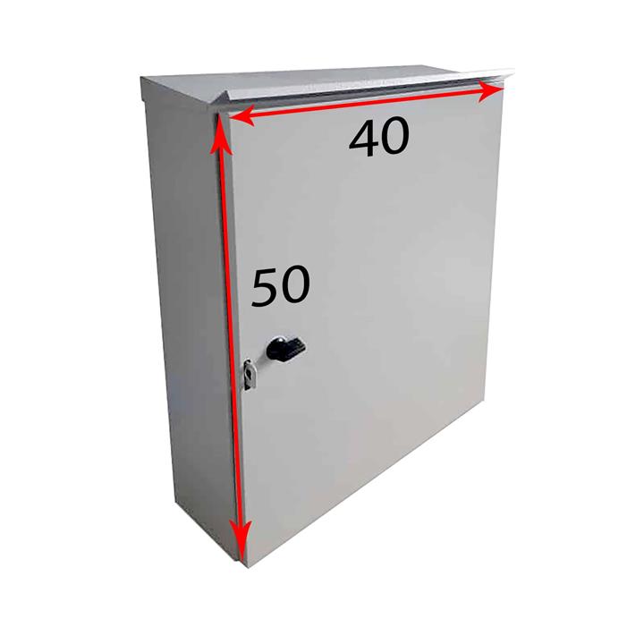 تابلو برق فلزی روکار بارانی 40در50 با عمق 21 (21*50*40) ورق 70 صفحه متحرک