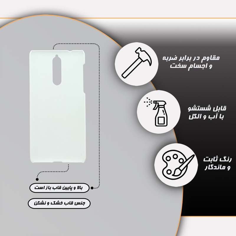 کاور قاب گارد مدل ساده مناسب برای گوشی موبایل نوکیا 8