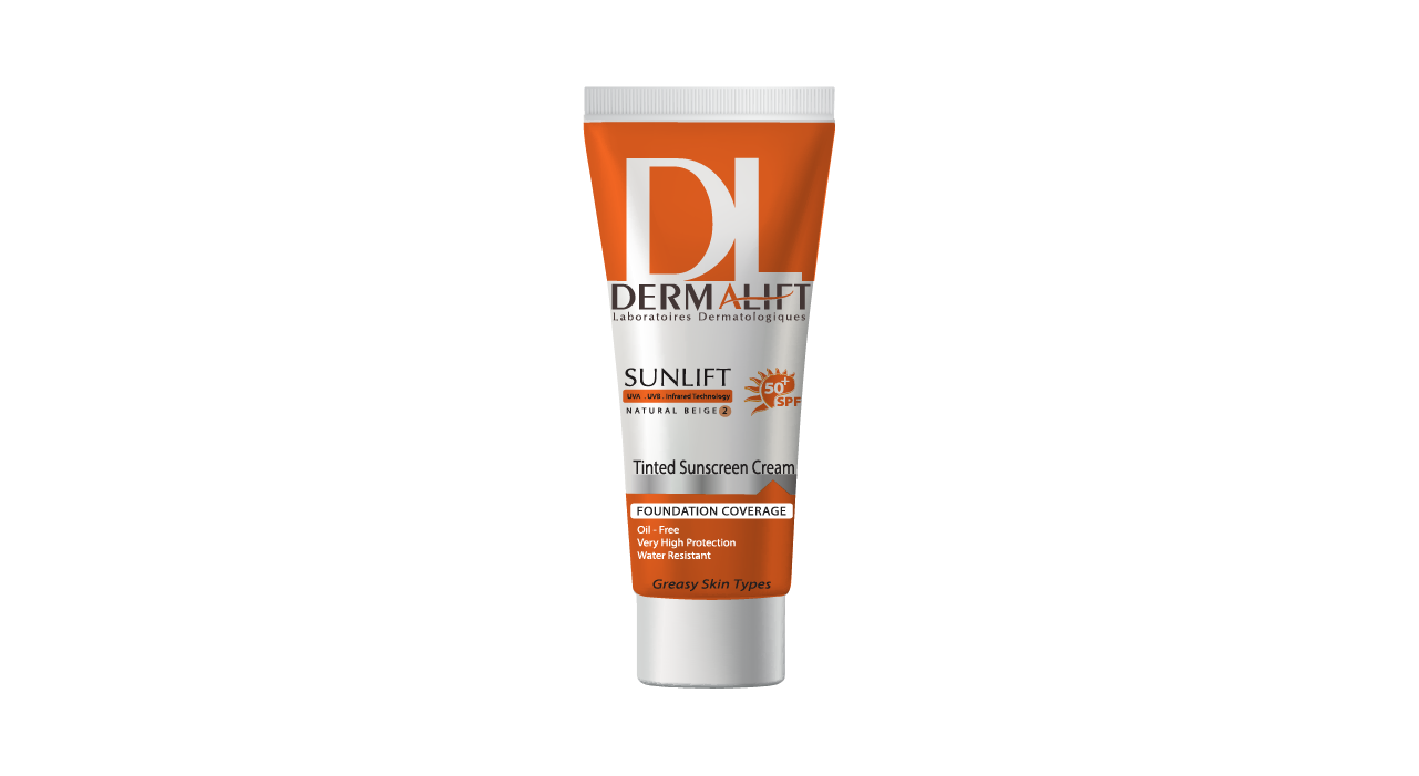 کرم ضد آفتاب چرب رنگی درمالیفت سانلیفت SPF 50+ Natural Beige 2