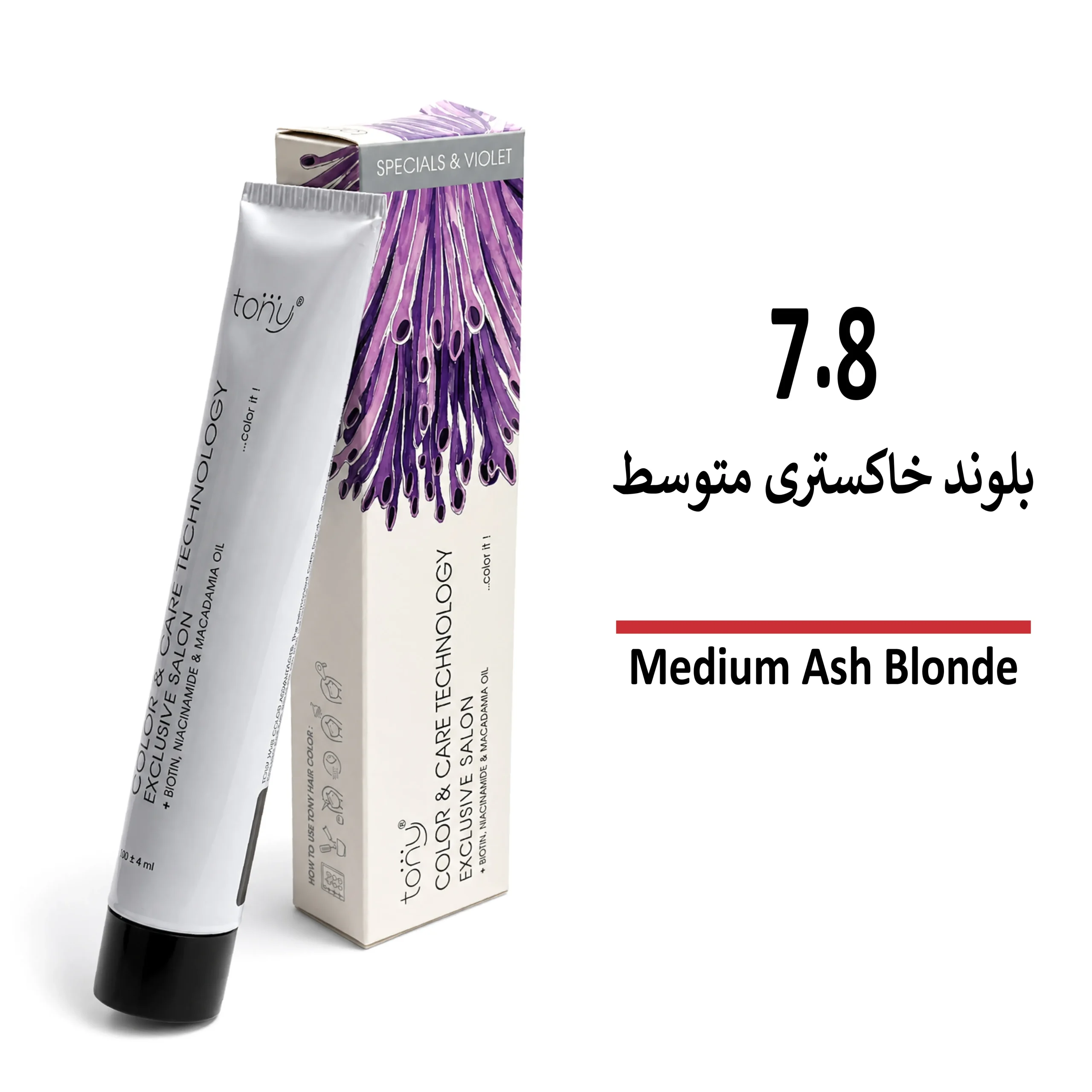 رنگ مو تونی بلوند خاکستری متوسط 7/8