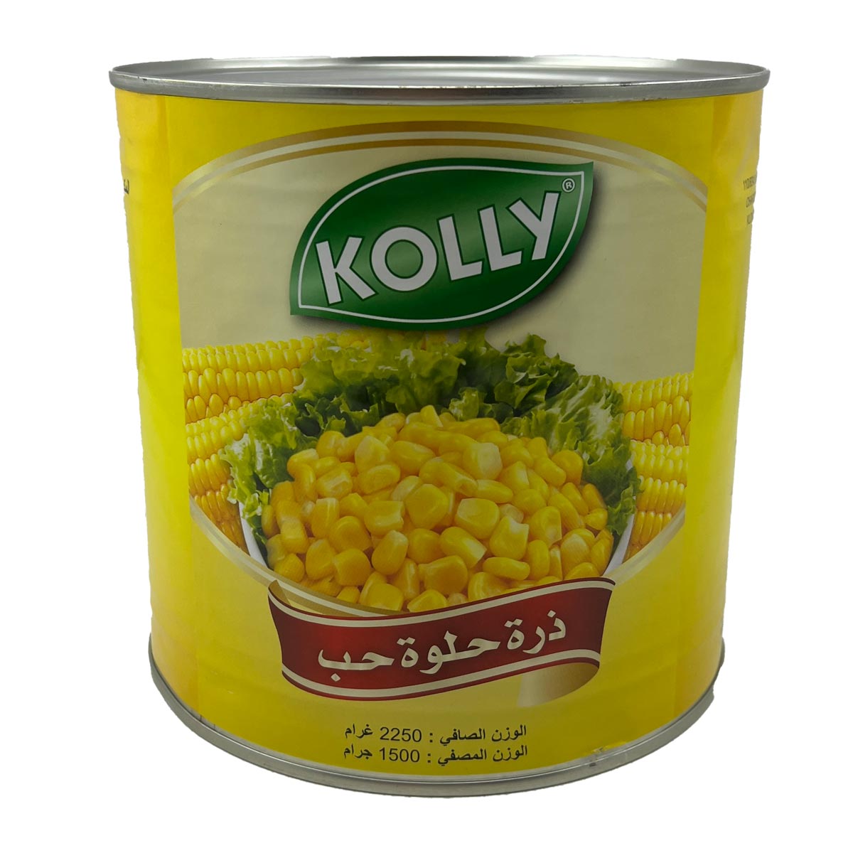 کنسرو ذرت شیرین قوطی تایلندی کولی وزن 2250 گرم