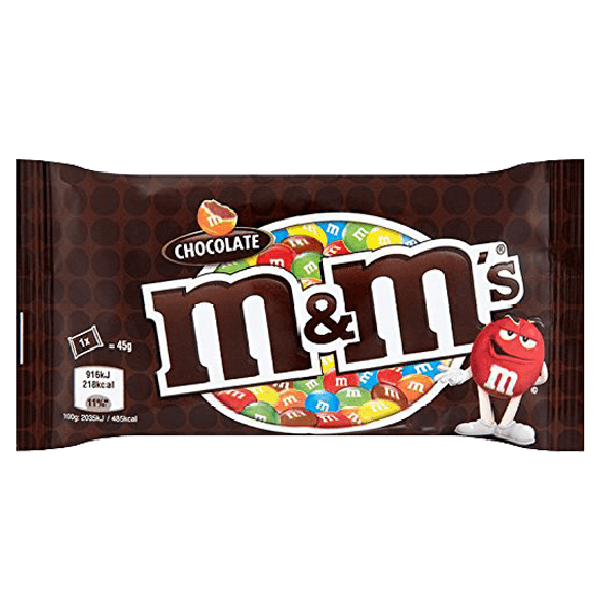 اسمارتیز M&M’s با مغز شکلات 45 گرمی اورجینال